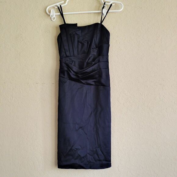Cache Womens Strapless Mini Cocktail Dress 2 Prom Formal Made In USA - Picture 1 of 6